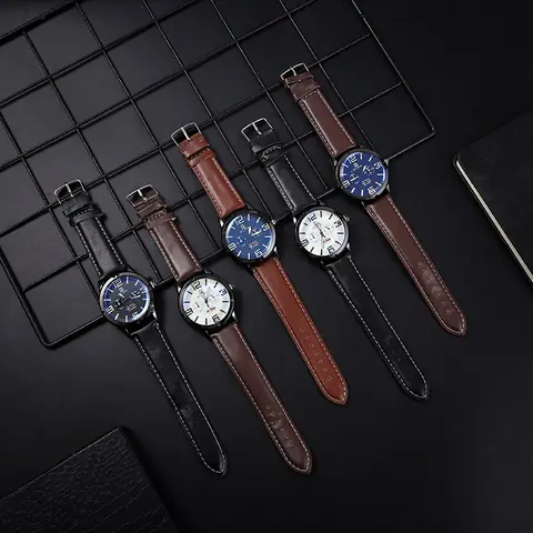 ML-1090 Men Leather Watch